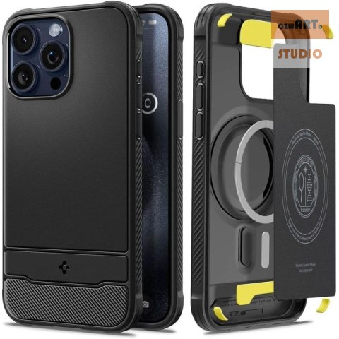 SPIGEN RUGGED ARMOR MAGFIT IPHONE 15 PRO MAX MATTE BLACK