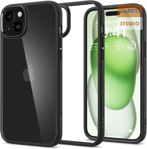 SPIGEN ULTRA HYBRID IPHONE 15 PLUS MATTE BLACK