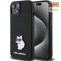 KARL LAGERFELD IPHONE 15 CHOUPETTE METAL PIN KLHCP15SSMHCNPK BLACK