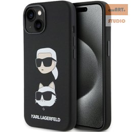 KARL LAGERFELD IPHONE 15 KARL&CHOUPETTE HEAD KLHCP15SSDHKCNK BLACK