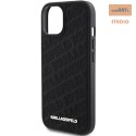 KARL LAGERFELD IPHONE 15 PLUS QUILTED K PATTERN KLHCP15MPQKPMK BLACK