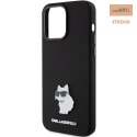 KARL LAGERFELD IPHONE 15 PRO CHOUPETTE METAL PIN KLHCP15LSMHCNPK BLACK