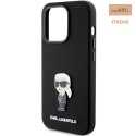 KARL LAGERFELD IPHONE 15 PRO IKONIK METAL PIN KLHCP15LSMHKNPK BLACK