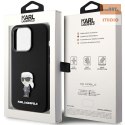 KARL LAGERFELD IPHONE 15 PRO IKONIK METAL PIN KLHCP15LSMHKNPK BLACK