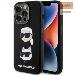 KARL LAGERFELD IPHONE 15 PRO KARL& CHOUPETTE HEAD KLHCP15LSDHKCNK BLACK