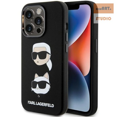 KARL LAGERFELD IPHONE 15 PRO KARL& CHOUPETTE HEAD KLHCP15LSDHKCNK BLACK