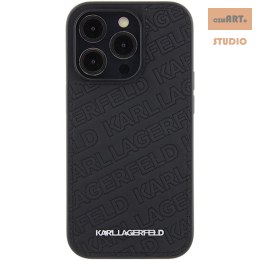 KARL LAGERFELD IPHONE 15 PRO MAX QUILTED K PATTERN KLHCP15XPQKPMK BLACK