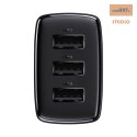 ŁAD SIEC BASEUS COMPACT QUICK CHARGER 3xUSB 17W CZARNA/BLACK