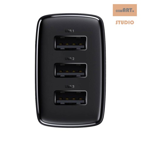 ŁAD SIEC BASEUS COMPACT QUICK CHARGER 3xUSB 17W CZARNA/BLACK ŁAD SIEC BASEUS COMPACT QUICK CHARGER 3xUSB 17W CZARNA/BLACK
