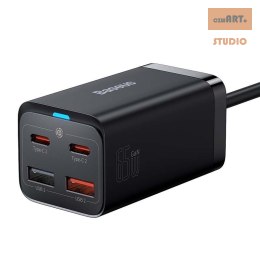 ŁAD SIEC BASEUS GaN3 PRO 2xUSB-C+2xUSB 65W BLACK