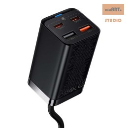 ŁAD SIEC BASEUS GaN3 PRO 2xUSB-C+2xUSB 65W BLACK