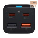 ŁAD SIEC BASEUS GaN3 PRO 2xUSB-C+2xUSB 65W BLACK