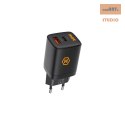 Ład sieć Hammer Rapid Charge Duo PD 20W USB-A+C, BLACK / CZARNY