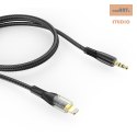 XO Clear kabel audio NB-R241A Lightning/ Jack 3,5mm 1m czarny