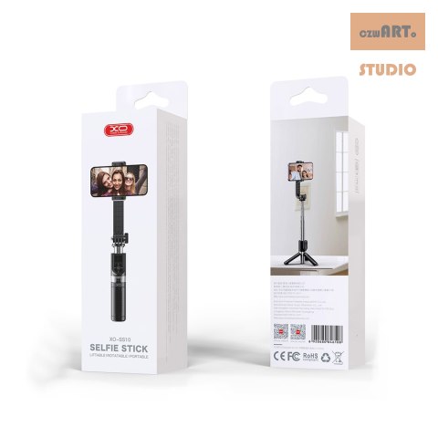 XO SELFIESTICK BT TRIPOD SS10 80cm Czarny XO SELFIESTICK BT TRIPOD SS10 80cm Czarny