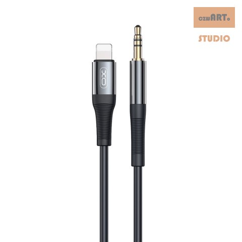 XO kabel audio NB-R193A jack 3,5mm/ lighning 1m czarny