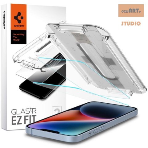 SPIGEN GLAS. TR EZ FIT IPHONE13/13PRO/14 2-PACK + ADAPTER