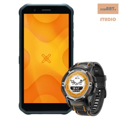 ZESTAW SMARTFON HAMMER ENERGY X + HAMMER WATCH PLUS