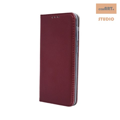Etui Smart Magnetic do Motorola Moto E22 E22i burgundowy Etui Smart Magnetic do Motorola Moto E22 E22i burgundowy