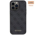 GUESS IPHONE 15 PRO METAL GOLD LOGO GUHCP15LG4GFGR SZARY/GREY