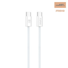 KABEL T-PHOX CC15 SERIES USB-C/USB-C 60W 3A 1M WHITE