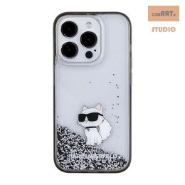 KARL LAGERFELD IPHONE 15 PRO LIQUID GLITTER CHOUPETTE KLHCP15LLKCNSK