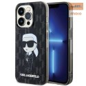 KARL LAGERFELD IPHONE 15 PRO MAX MONOGRAM IKONIK KLHCP15XHNKMKLK BLACK