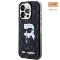 KARL LAGERFELD IPHONE 15 PRO MAX MONOGRAM IKONIK KLHCP15XHNKMKLK BLACK