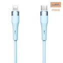 NILLKIN DATA CABLE FLOWSPEED SILICON TYPE C-LIGHTNING PD 27W, BLUE / NIEBIESK