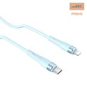 NILLKIN DATA CABLE FLOWSPEED SILICON TYPE C-LIGHTNING PD 27W, BLUE / NIEBIESK