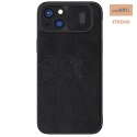 Nillkin Qin Pro Leather Case Iphone 15 Plus (6.7), BLACK / CZARNY