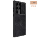 Nillkin Qin Pro Leather Case Samsung S23 Ultra, BLACK / CZARNY