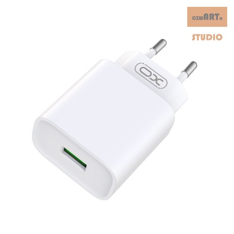 XO ŁAD SIEC CE02D QC 3.0 18W 1xUSB BIAŁA