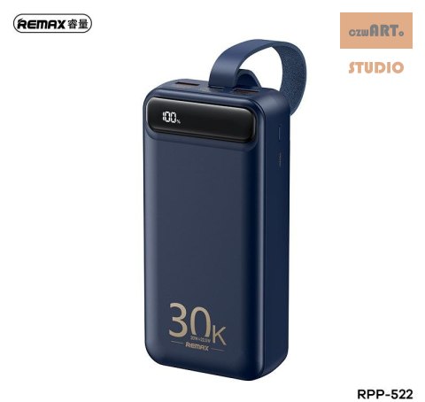 POWERBANK REMAX BOLE SERIES 30000mAh PD 20W+QC 22,5W BLUE