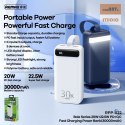 POWERBANK REMAX BOLE SERIES 30000mAh PD 20W+QC 22,5W BLUE