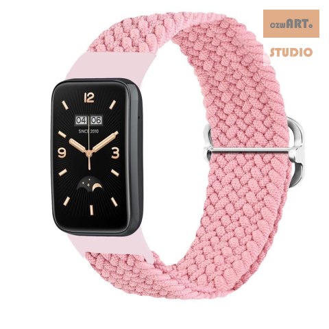 Pasek Pleciony Mi Band 7 Pro / M7 Pro (1), PINK / RÓŻOWY