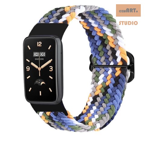 Pasek Pleciony Mi Band 7 Pro / M7 Pro (8), DENIM / WIELOBARWNY Pasek Pleciony Mi Band 7 Pro / M7 Pro (8), DENIM / WIELOBARWNY