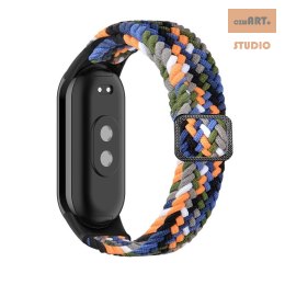 Pasek Pleciony Mi Band 8 / M8 (11), DENIM / WIELOBARWNY