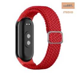 Pasek Pleciony Mi Band 8 / M8 (7), RED / CZERWONY