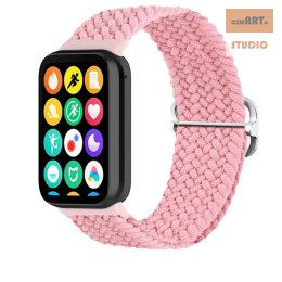 Pasek Pleciony Mi Band 8 Pro / M8 Pro (1), PINK / RÓŻOWY