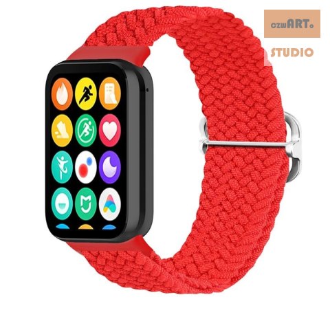 Pasek Pleciony Mi Band 8 Pro / M8 Pro (4), RED / CZERWONY