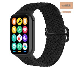 Pasek Pleciony Mi Band 8 Pro / M8 Pro (5), BLACK / CZARNY