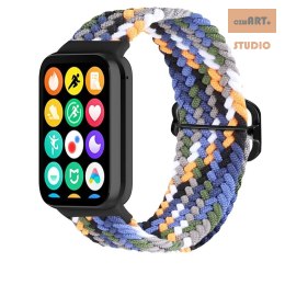 Pasek Pleciony Mi Band 8 Pro / M8 Pro (6), DENIM / WIELOBARWNY