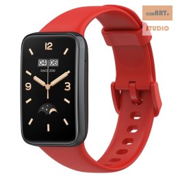 Pasek Silikonowy Mi Band 7 Pro / M7 Pro (10), RED / CZERWONY