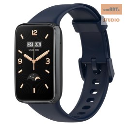 Pasek Silikonowy Mi Band 7 Pro / M7 Pro (2), NAVY / GRANATOWY