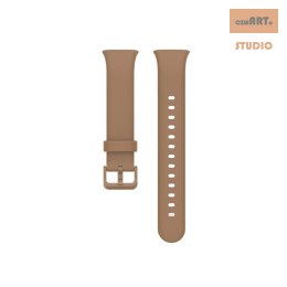Pasek Silikonowy Mi Band 7 Pro / M7 Pro (3), BROWN / BRĄZOWY