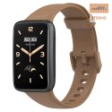 Pasek Silikonowy Mi Band 7 Pro / M7 Pro (3), BROWN / BRĄZOWY