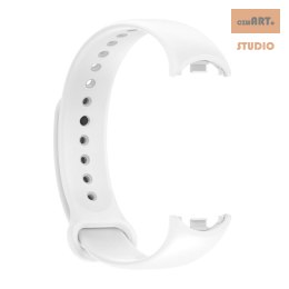 Pasek Silikonowy Mi Band 8 / M8 (2), WHITE / BIAŁY