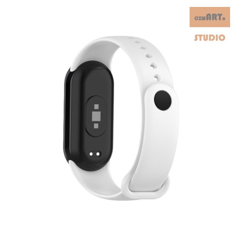 Pasek Silikonowy Mi Band 8 / M8 (2), WHITE / BIAŁY Pasek Silikonowy Mi Band 8 / M8 (2), WHITE / BIAŁY