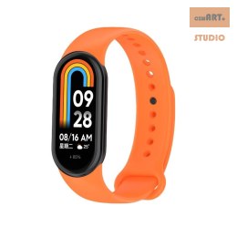 Pasek Silikonowy Mi Band 8 / M8 (3), ORANGE / POMARAŃCZOWY